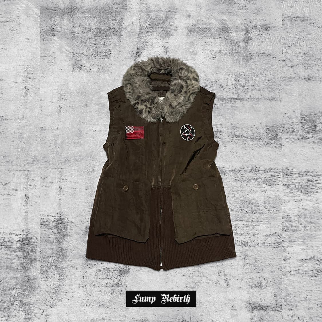 (lump rebirth) 00s punk fur vest 상품이미지1