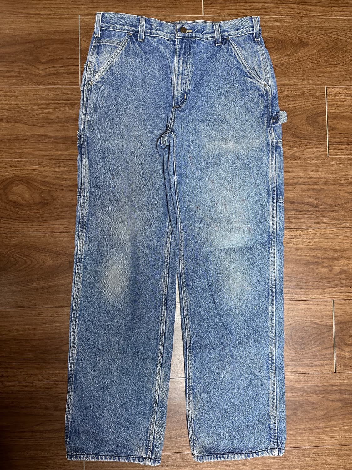 빈티지 칼하트 데님 워크팬츠 카펜터 싱글니 상품이미지1