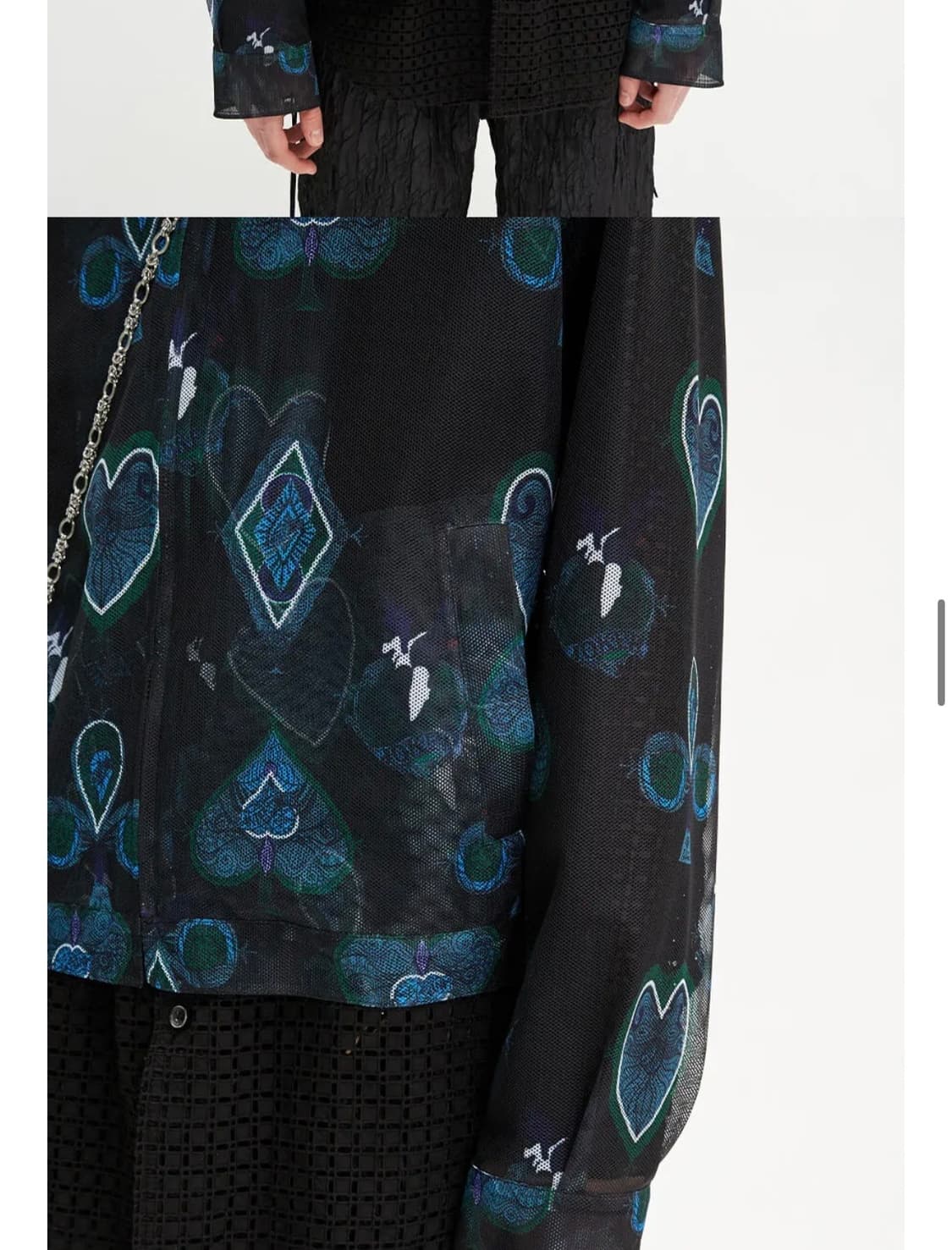 앤더슨벨 sheer mesh zip-up jacket 상품이미지6