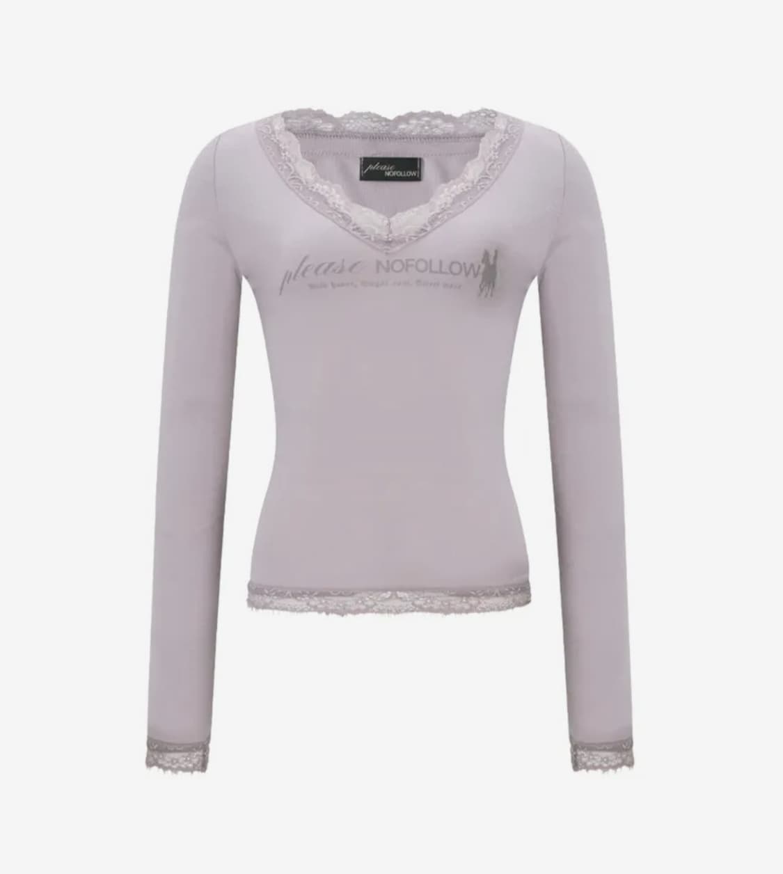 새상품 플리즈노팔로우 플노팔 케인 레이스 롱슬리브탑 kane top 상품이미지3