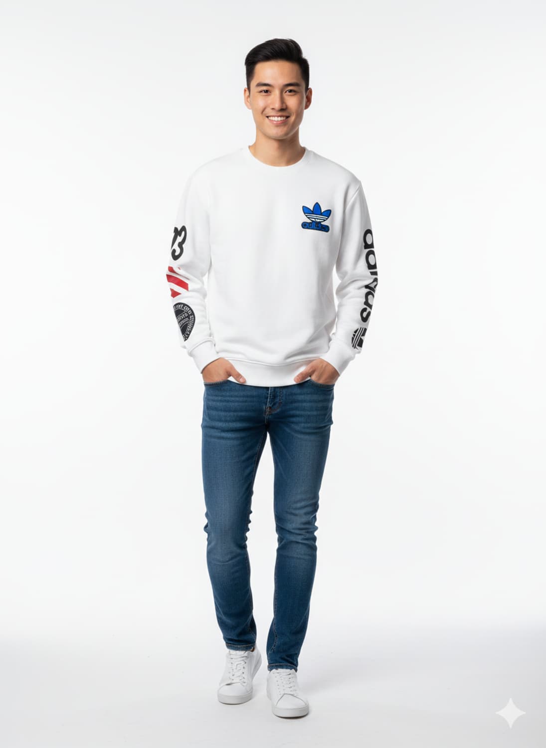 아디다스 불꽃 맨투맨 상품이미지1