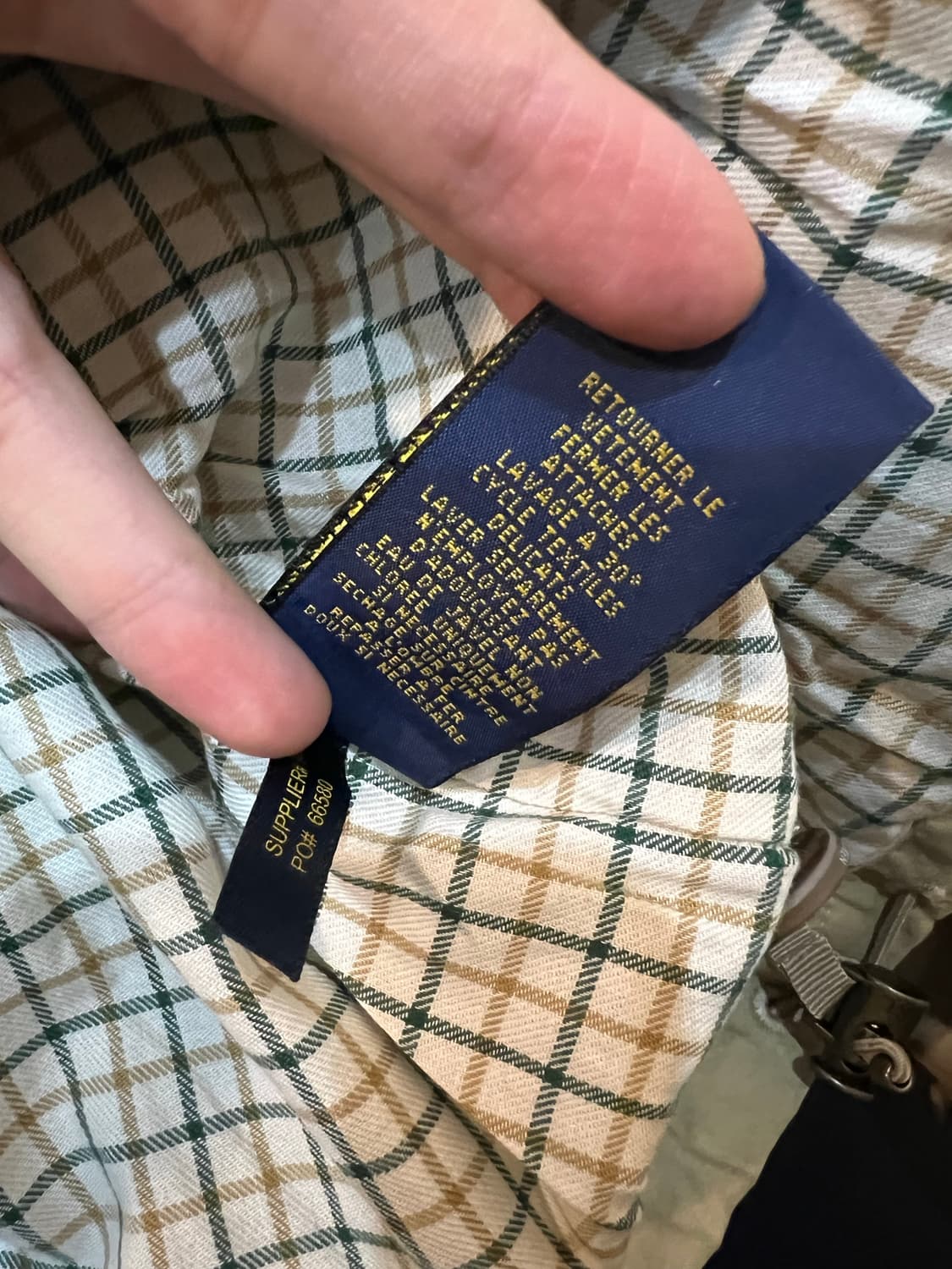 폴로 랄프로렌 베이지 코튼 자켓 상품이미지5