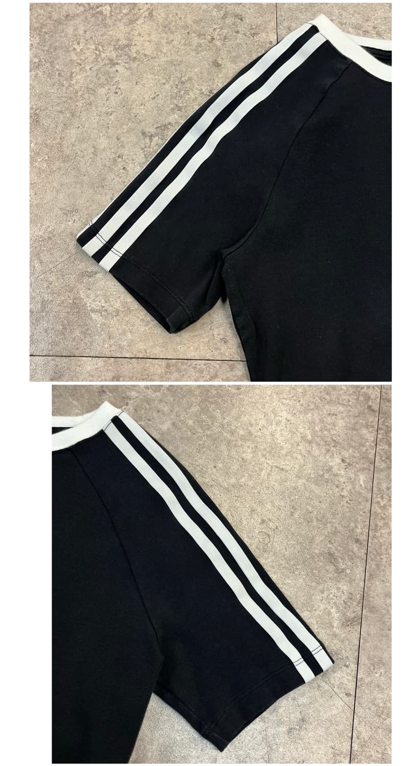 아디다스 크롭 반팔티 블랙 L #csz4073 상품이미지6