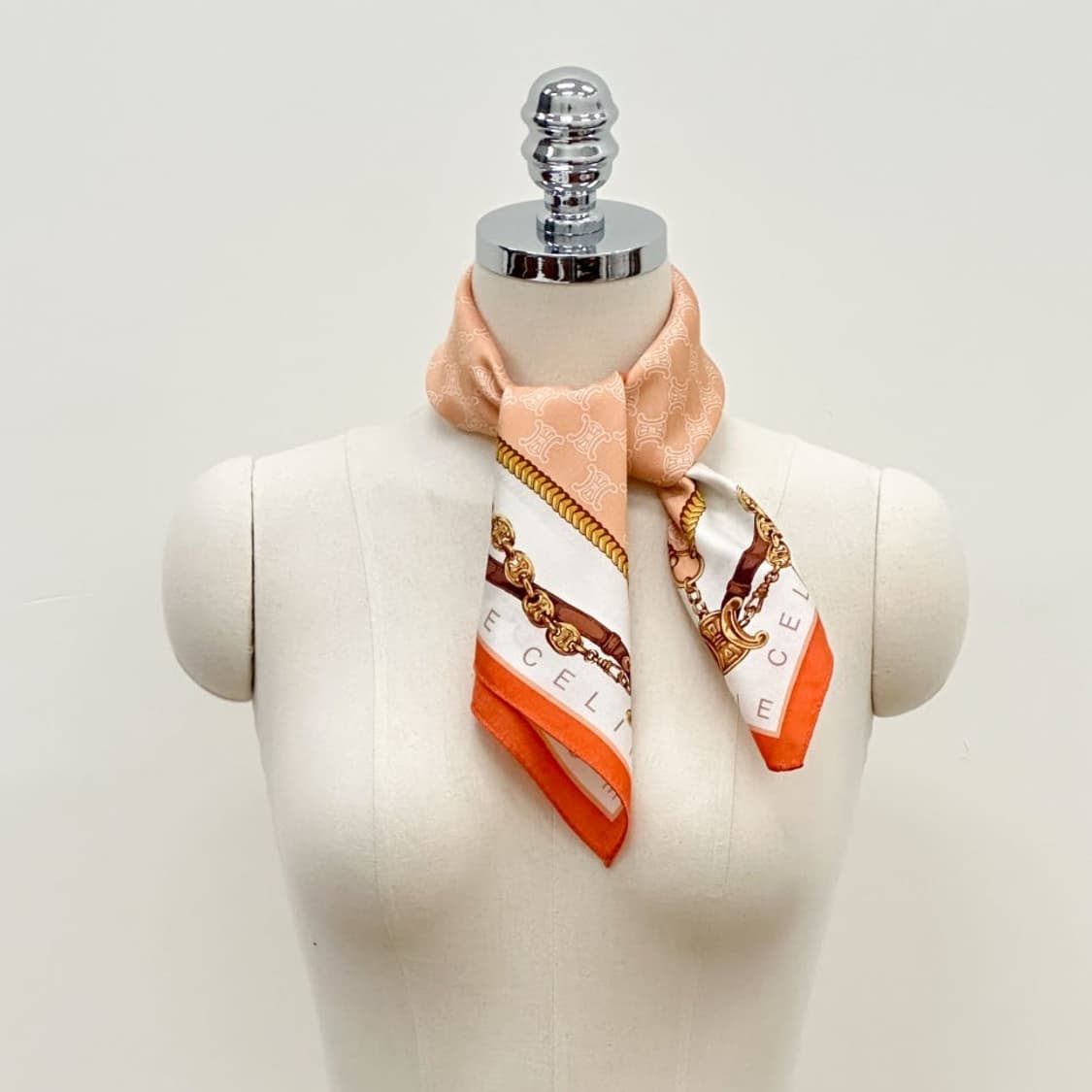 (새상품) celine / 셀린느 실크혼방 쁘띠스카프 상품이미지7