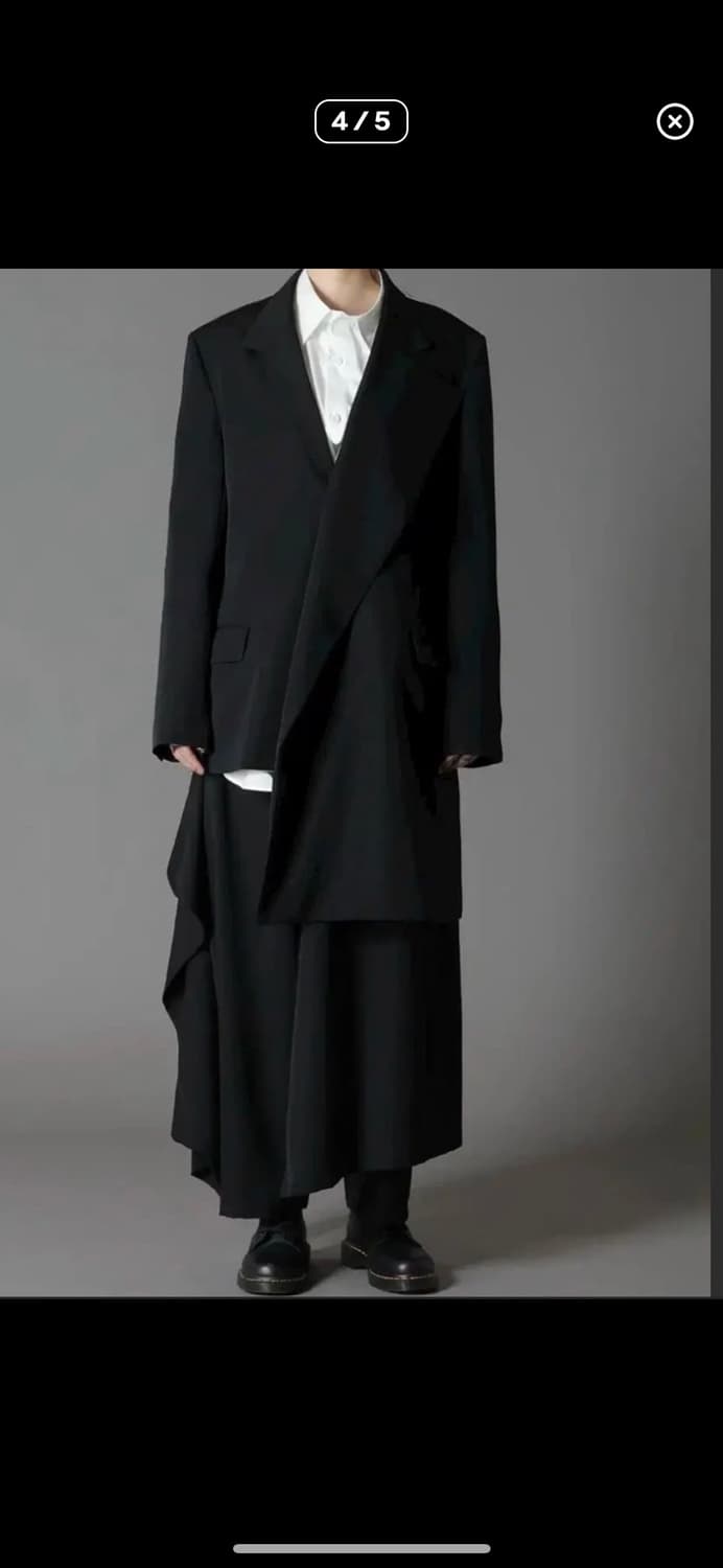 요지야마모토 비대칭 블레이저 상품이미지2