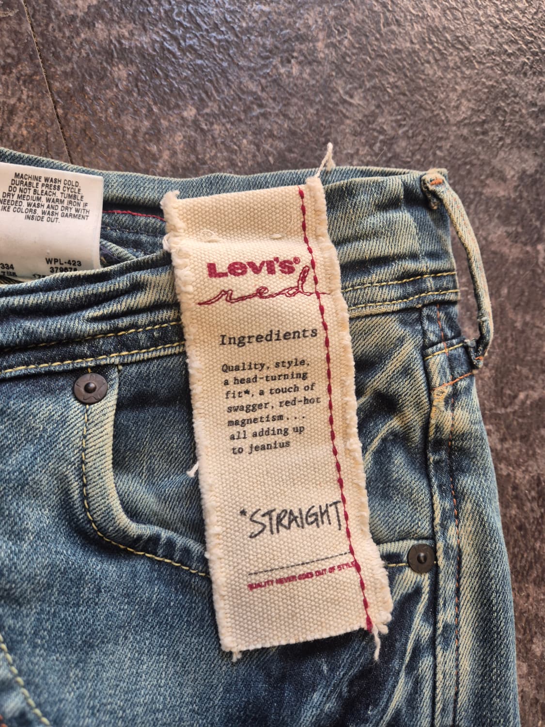 리바이스 레드 여성 청바지 상품이미지5