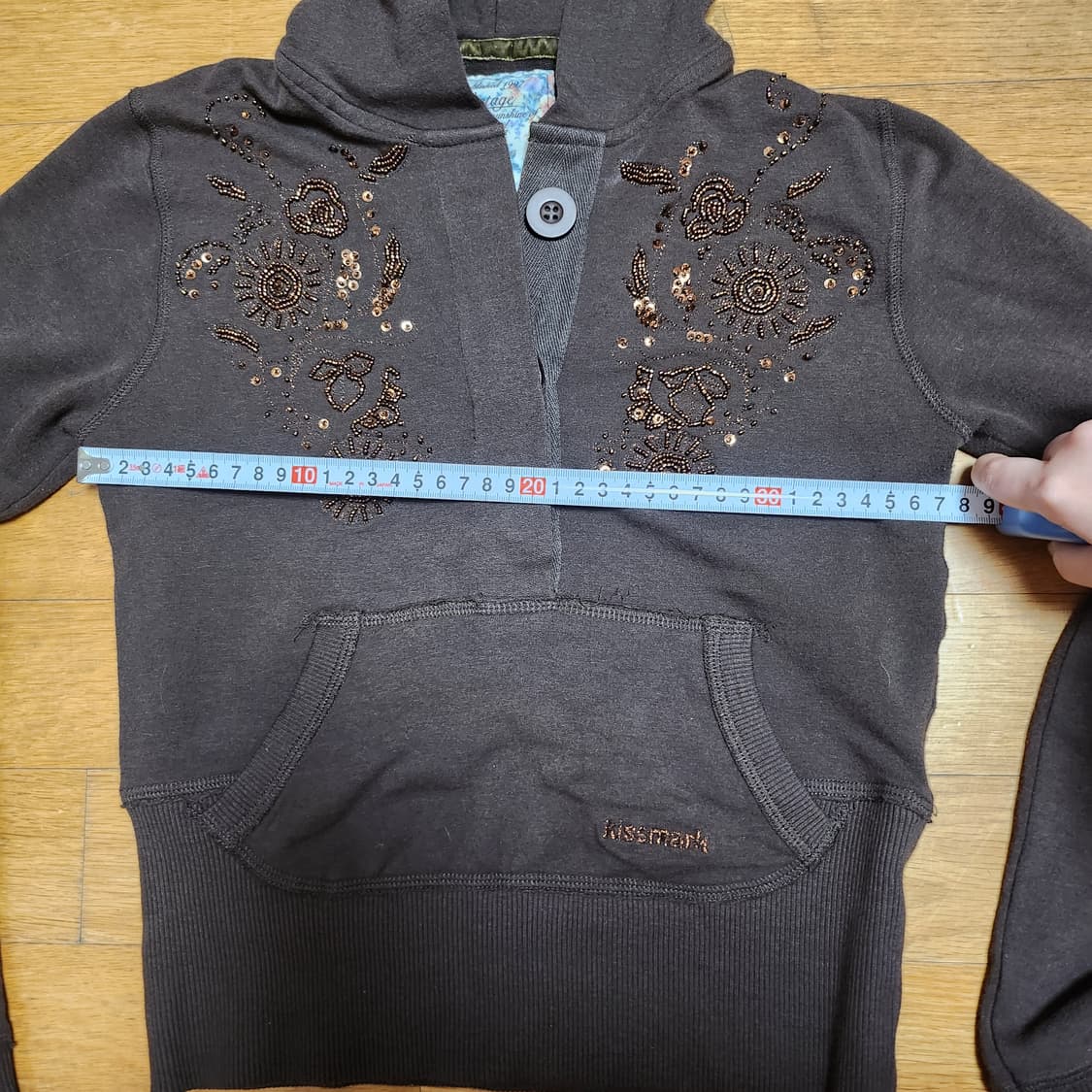 와이즈걸 빈티지 키스마크 kissmark 후드티 상품이미지7