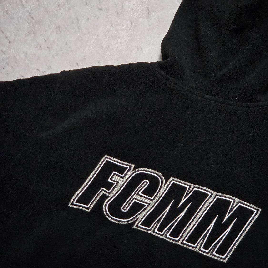 FCMM 폴리스 블랙 후드집업 상품이미지2