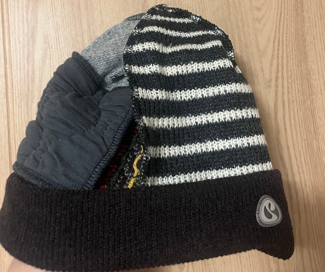 코이세이오 패치워크 비니 브라운 상품이미지2