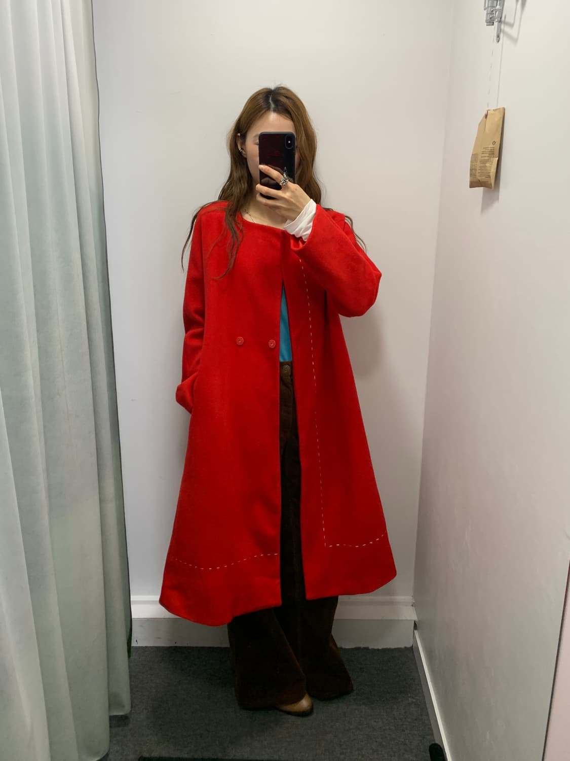 레드 칼라리스 롱코트 상품이미지1