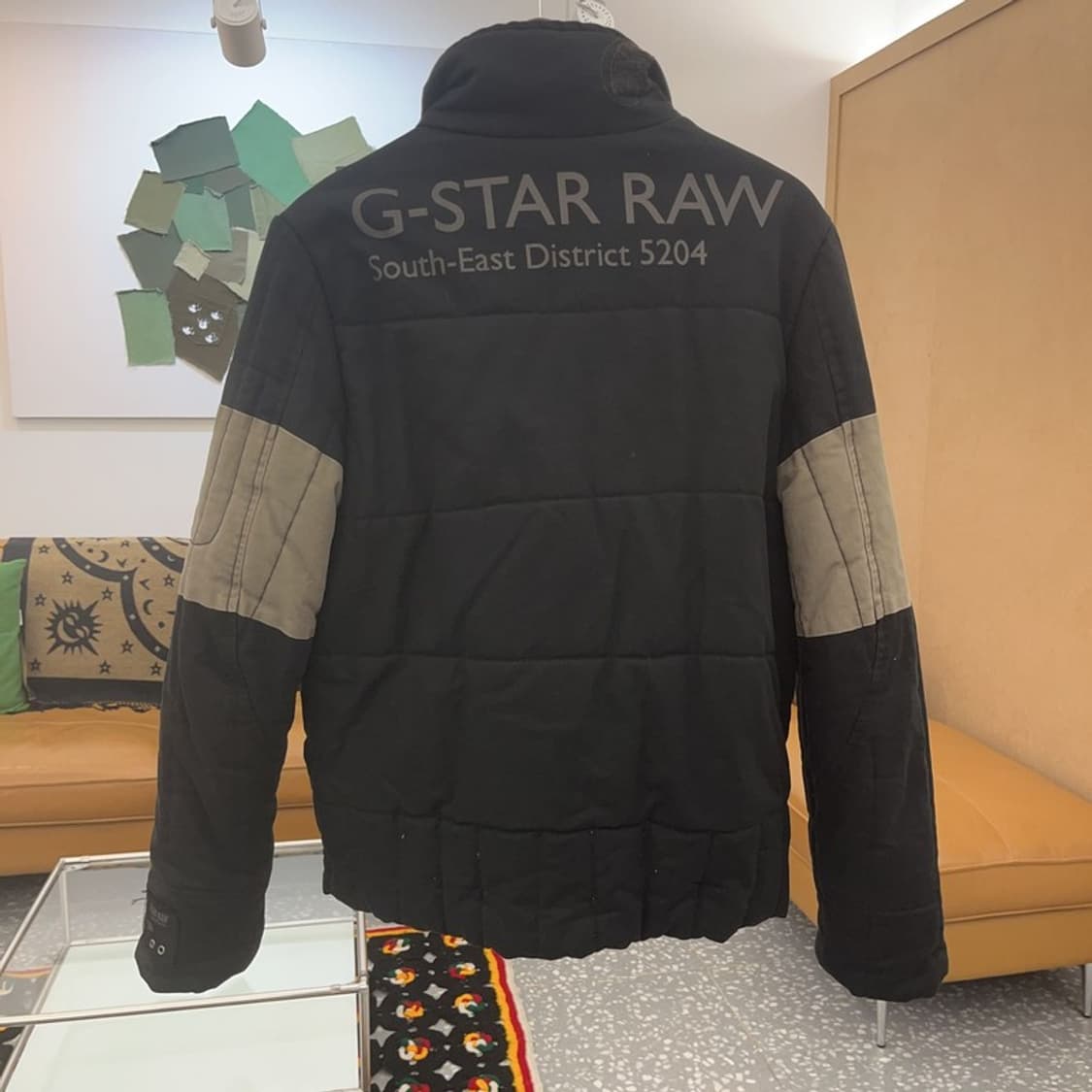 지스타 로우 컨트리 레트로 배색 패딩 자켓 M C07362 상품이미지4