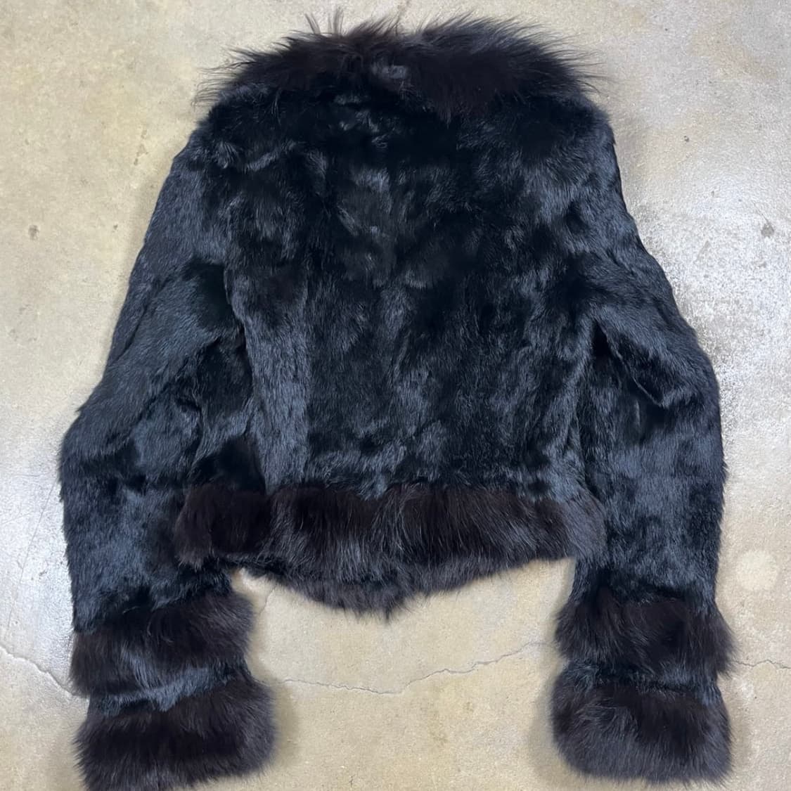 Sly 블랙 퍼자켓 상품이미지3