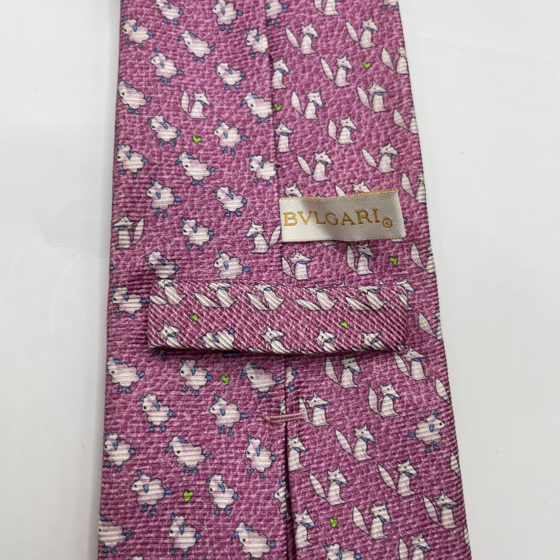 547) (BVLGARI) 불가리 패턴 넥타이(오염존재) 상품이미지4
