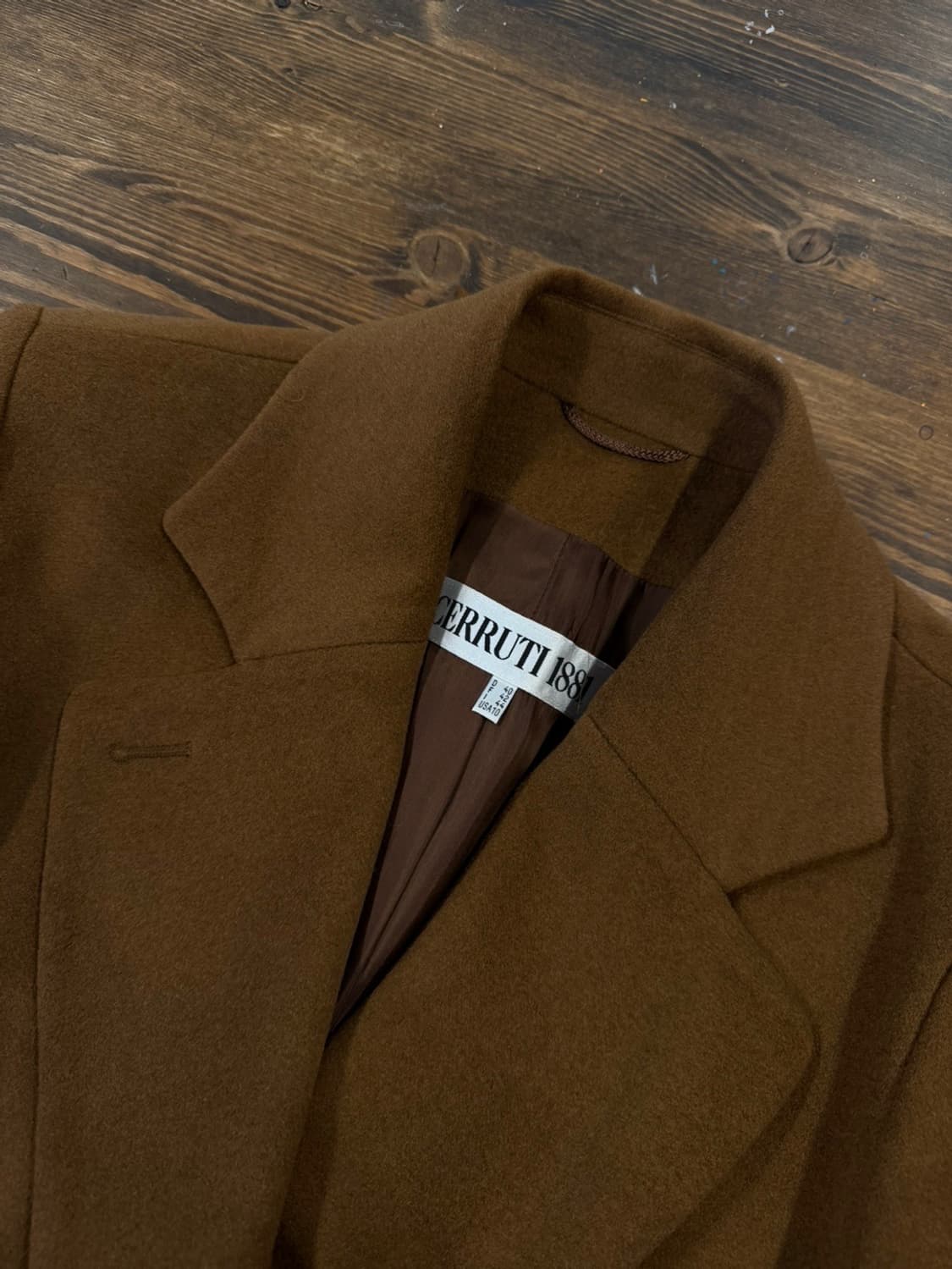 세루띠 캐시미어 더블 브레스티드 코트 66~77 상품이미지7