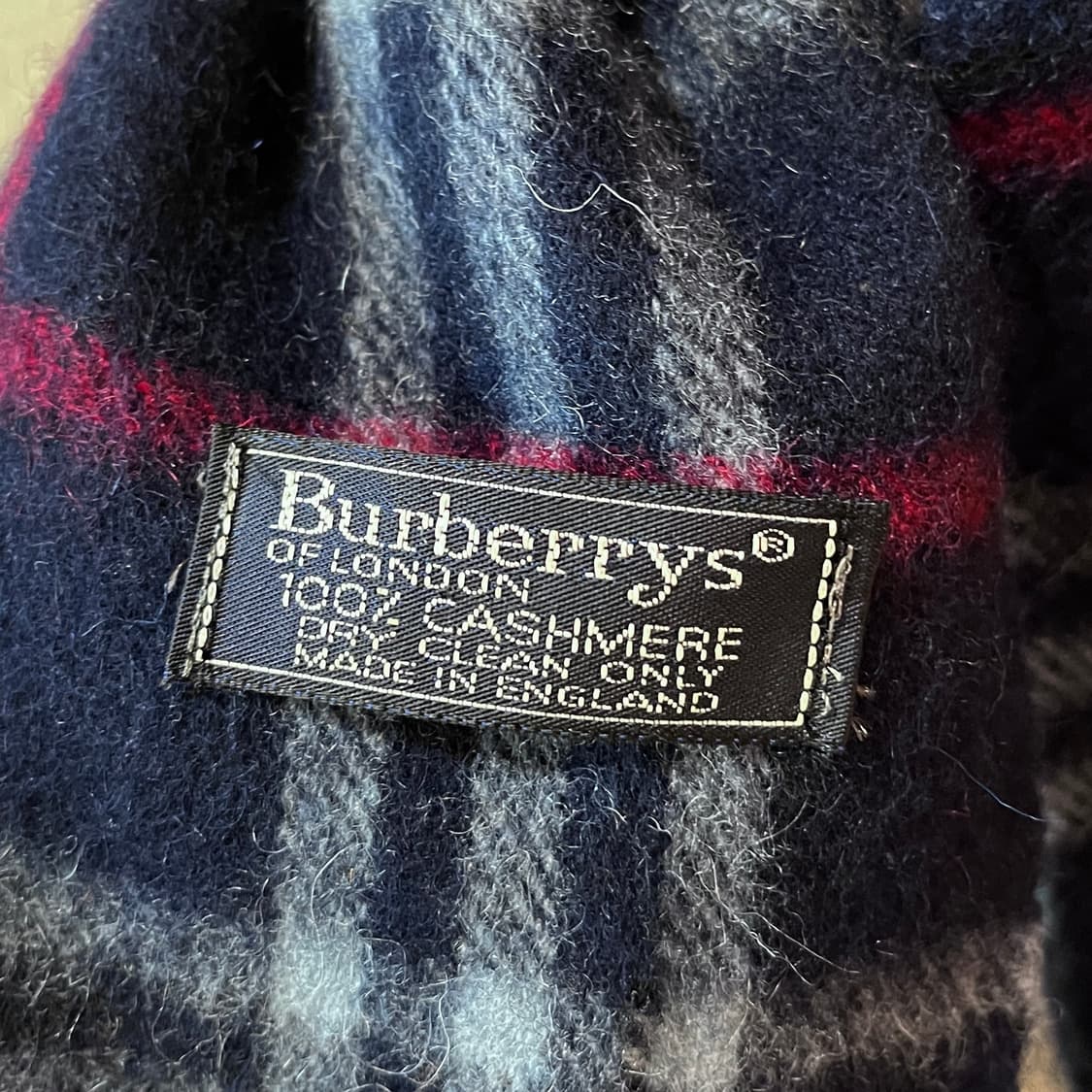 버버리 노바체크 캐시미어 머플러 영국 생산 상품이미지2