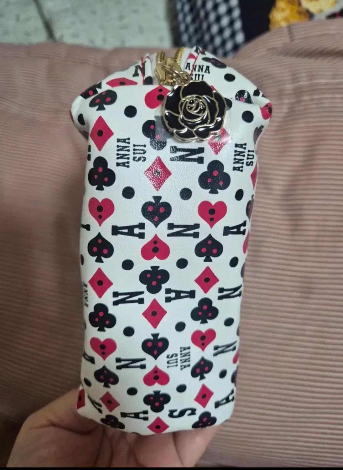 안나수이 리본ㅡ트럼프 파우치 👝 상품이미지5