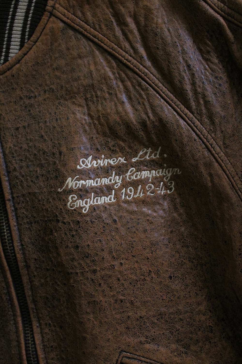 90s 아비렉스 아이콘 레더 바시티 자켓 상품이미지5