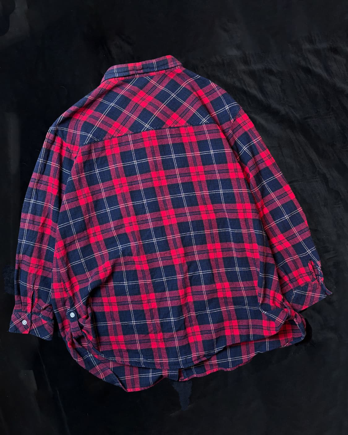 일본빈티지 BLUE STRIVE 체크셔츠 상품이미지4