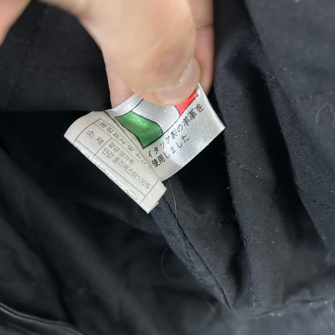 이태리제 양가죽 더블 라이더 자켓 상품이미지7