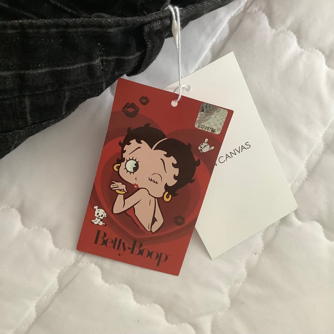 베티붑 로우라이즈 스트라이프 부츠컷 데님 팬츠 상품이미지3