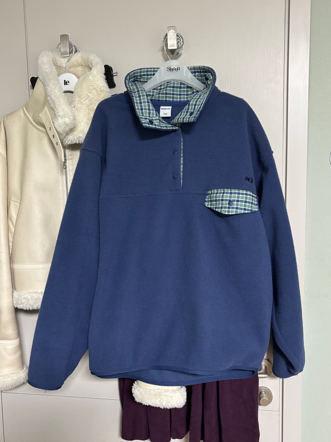 엔조블루스 레트로 스냅 플리스 아노락 / 구매가 119,000 상품이미지4