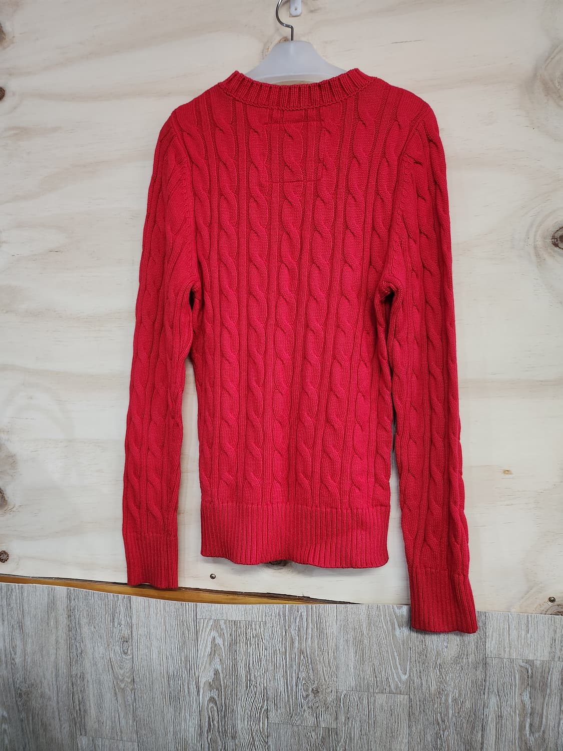 143) 아베크롬비 레드 꽈배기 니트 상품이미지5