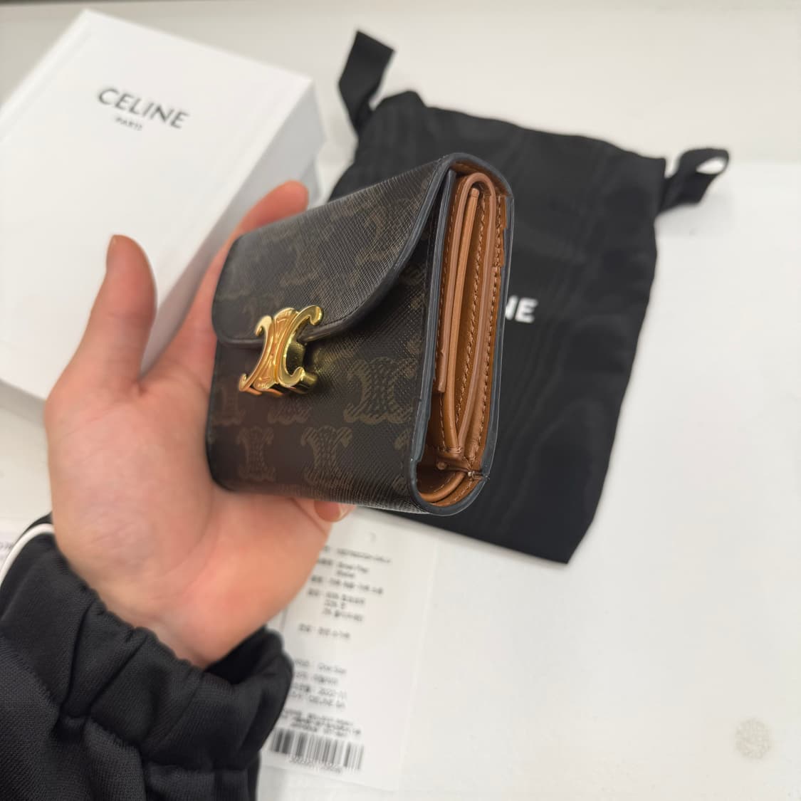 [풀박스] 셀린느 트리오페 반지갑 탄 상품이미지7