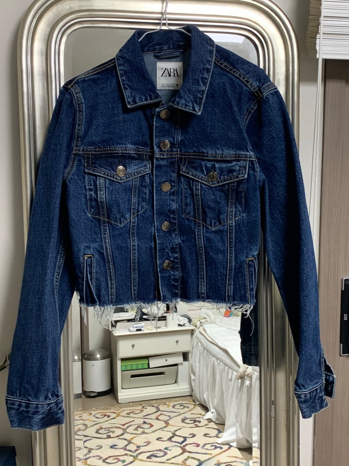 Zara 크롭 데님 데미지 자켓 S 상품이미지1