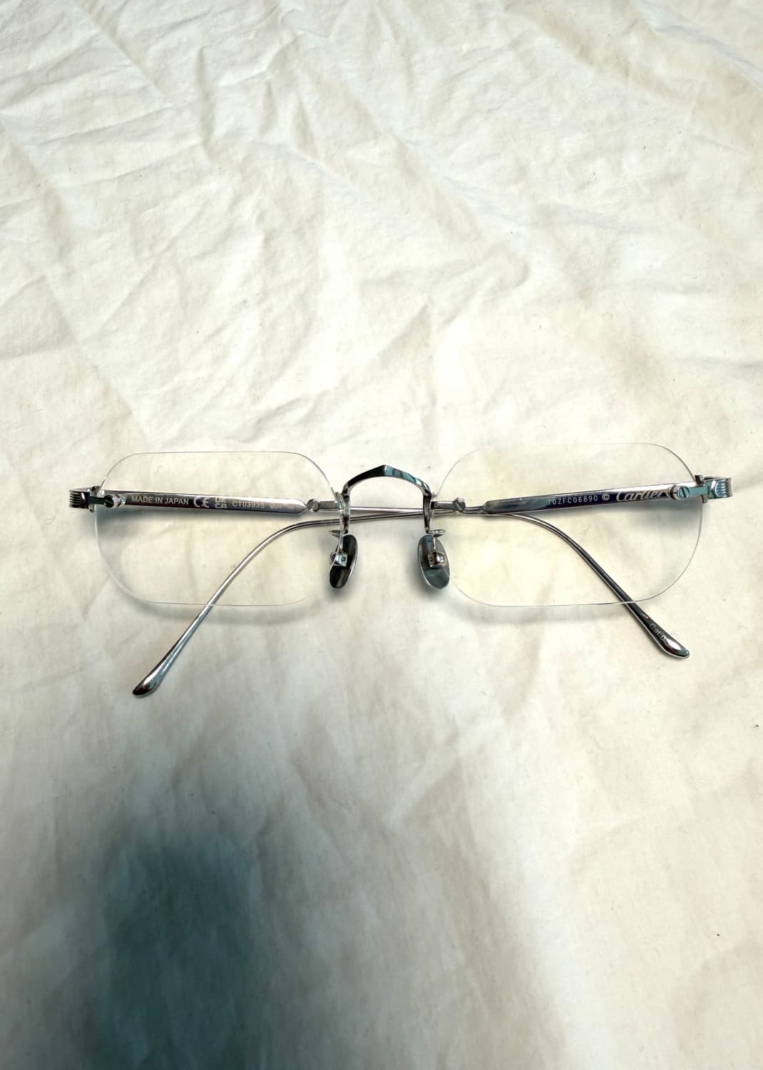 까르띠에 무테 안경 + 변색 렌즈 CT0393 상품이미지3