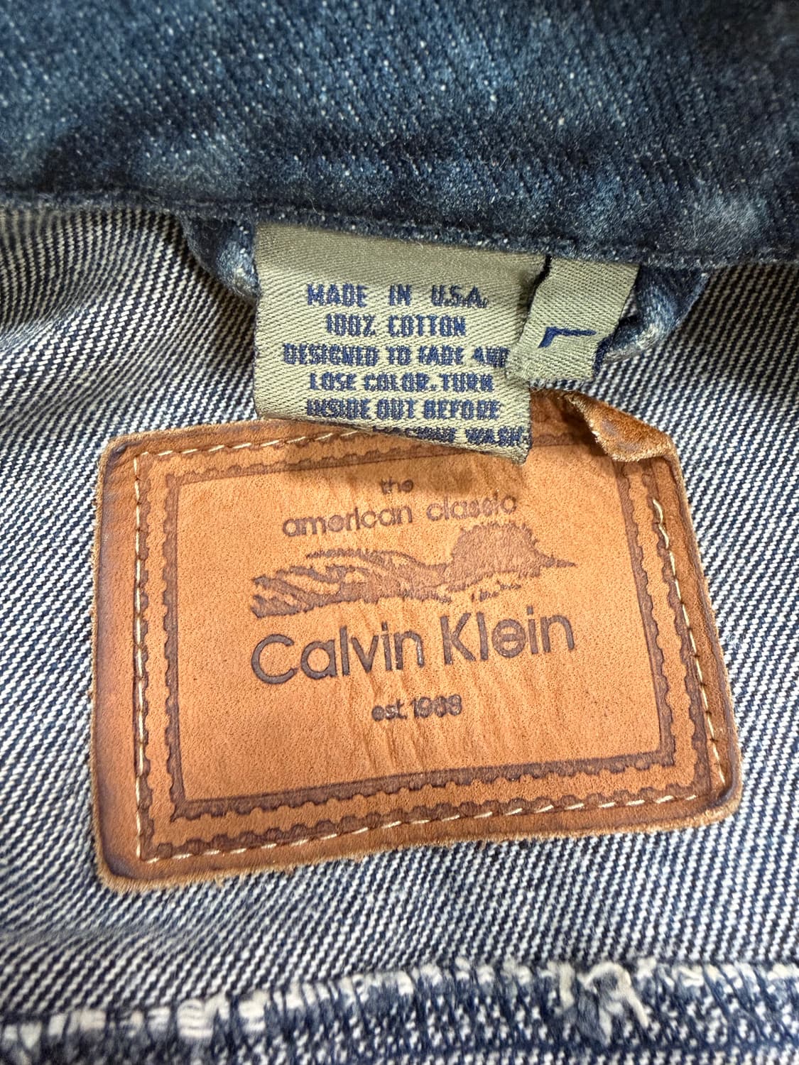 80’S Calvin Klein 청자켓 상품이미지3