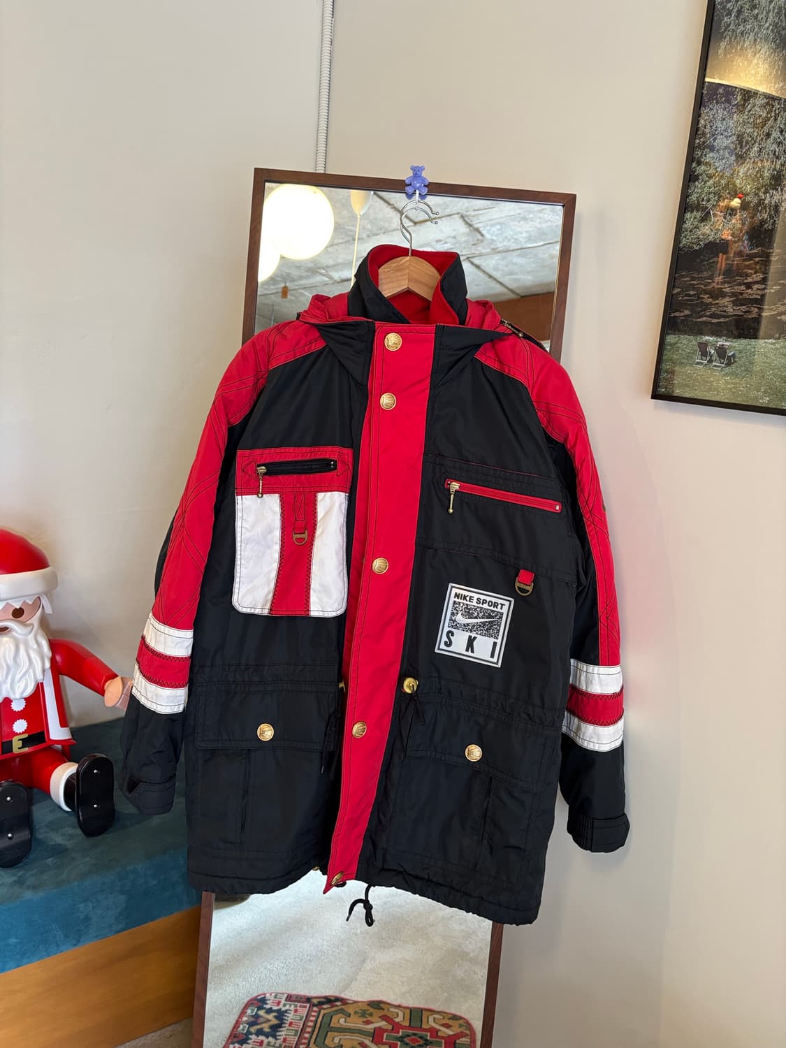 나이키 스포츠 스키 자켓 블랙/레드 상품이미지2