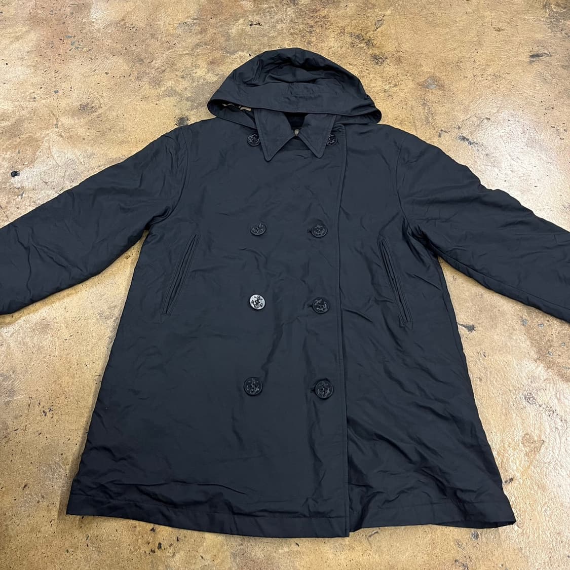 [정품] 버버리 후드 블랙 피코트 b17 상품이미지3