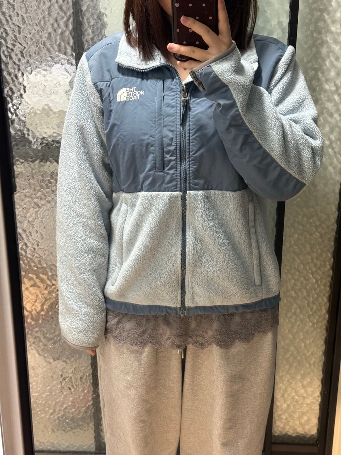 노스페이스 라이트 블루 후리스 상품이미지1