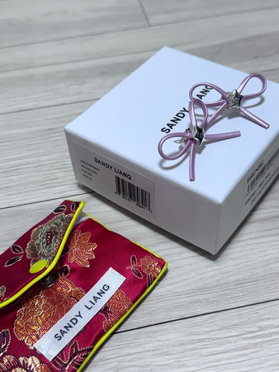 샌디리앙 우메 귀걸이 핑크  상품이미지2