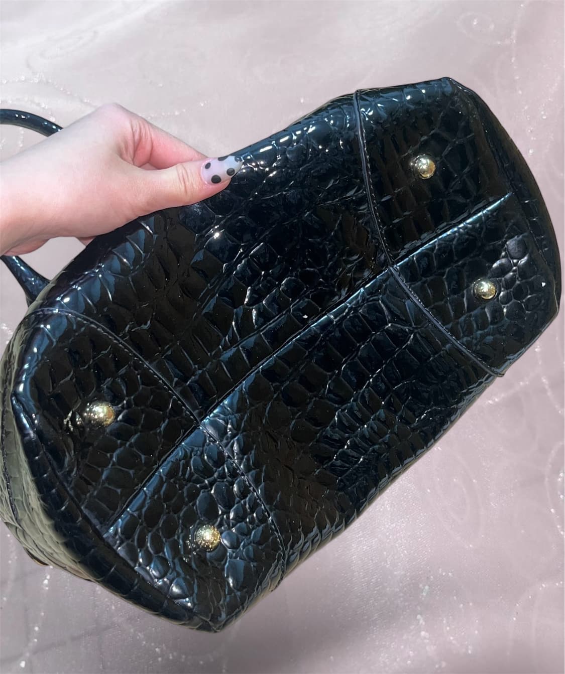 비비안웨스트우드 볼링백 페이턴트 가죽 상품이미지4