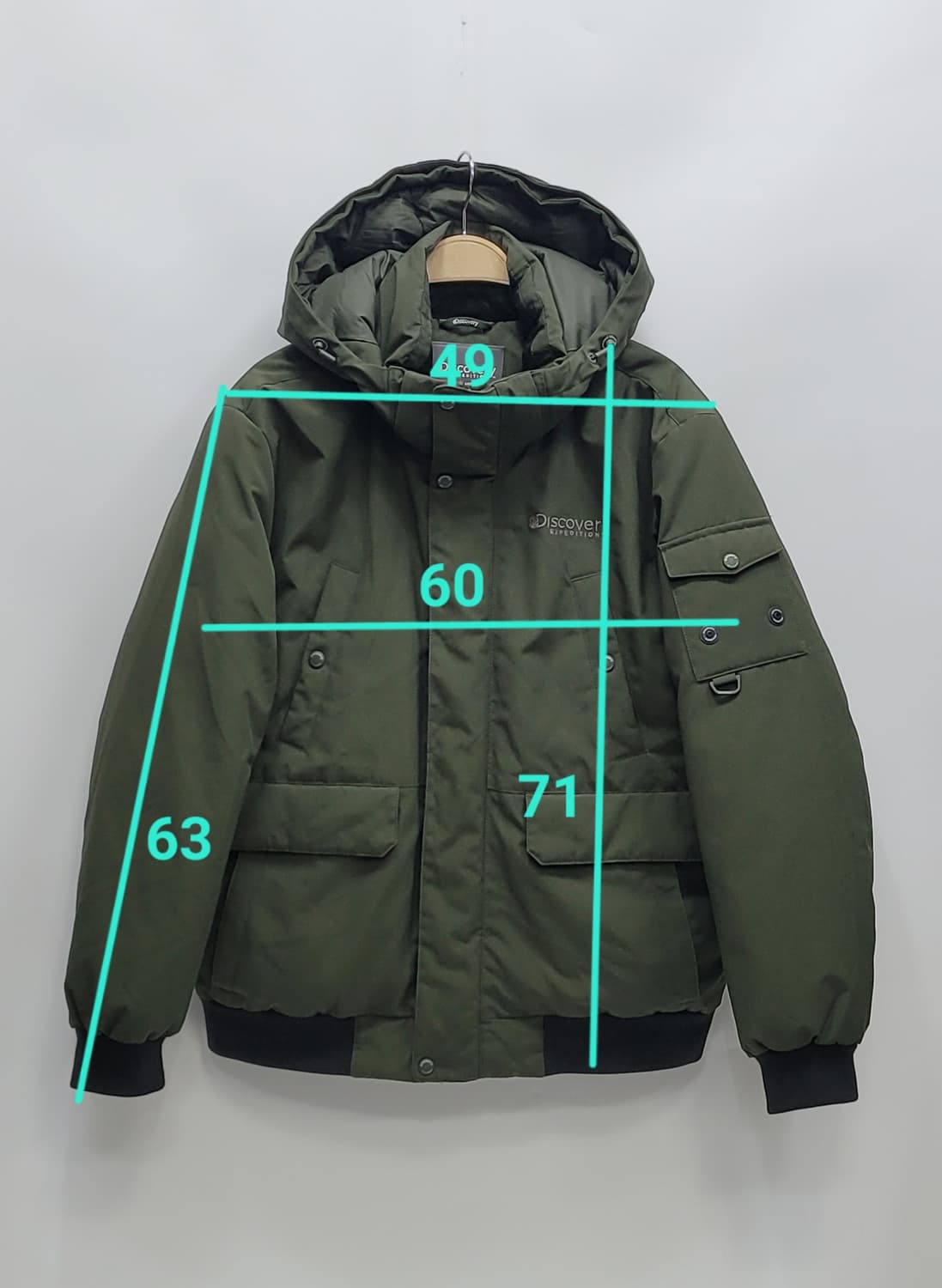 디스커버리 익스페디션 21FW 마운틴쿡 RDS 다운 패딩/남 100 카키 상품이미지10