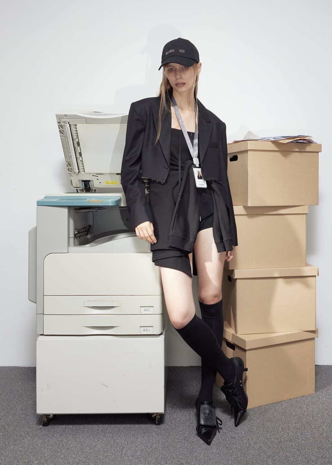 보헤미안서울 UNBALANCED FLOW SWEAT SKIRT 상품이미지6