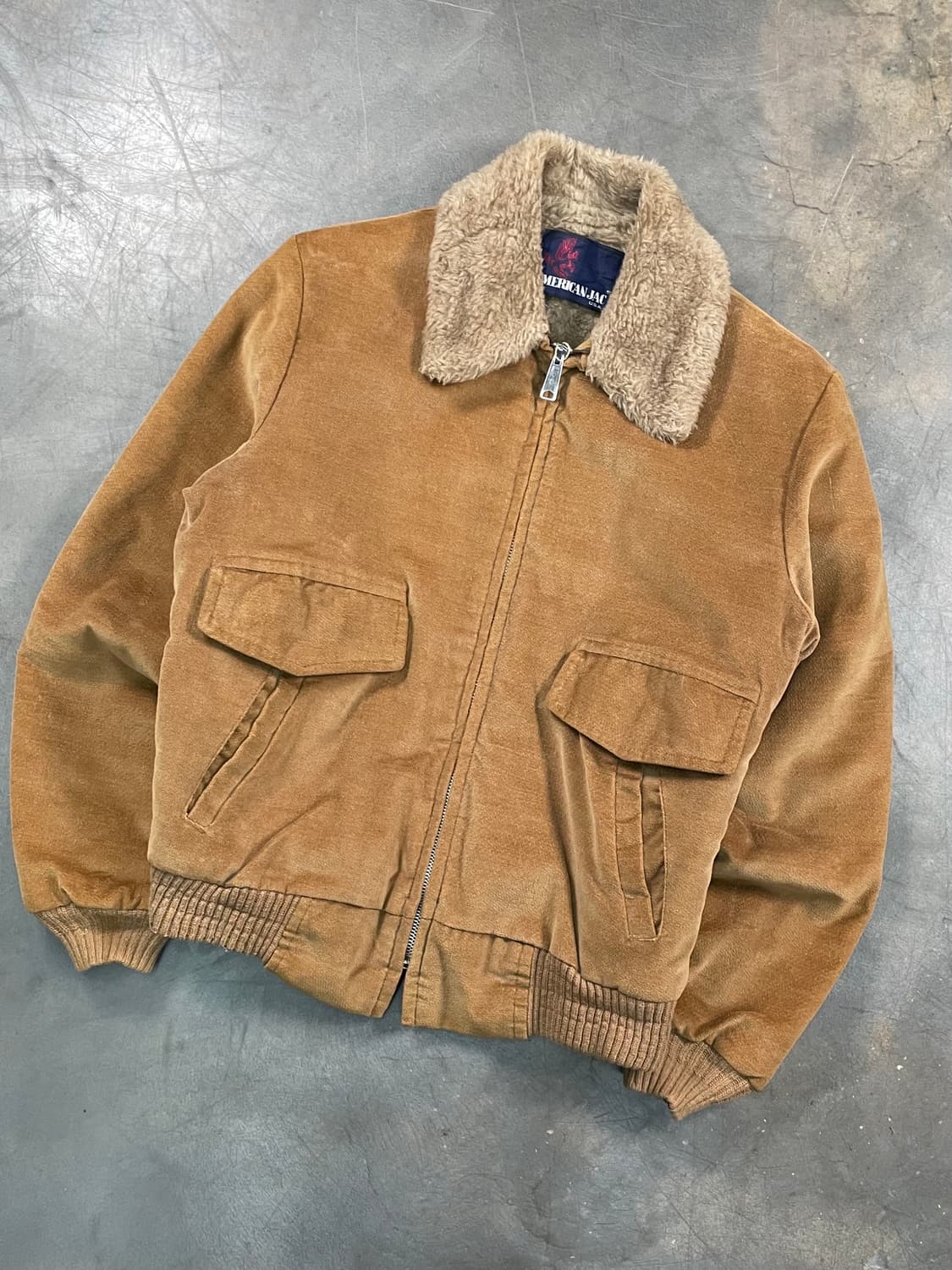 80s  American Jac 쉐르파 코듀로이 자켓 상품이미지2