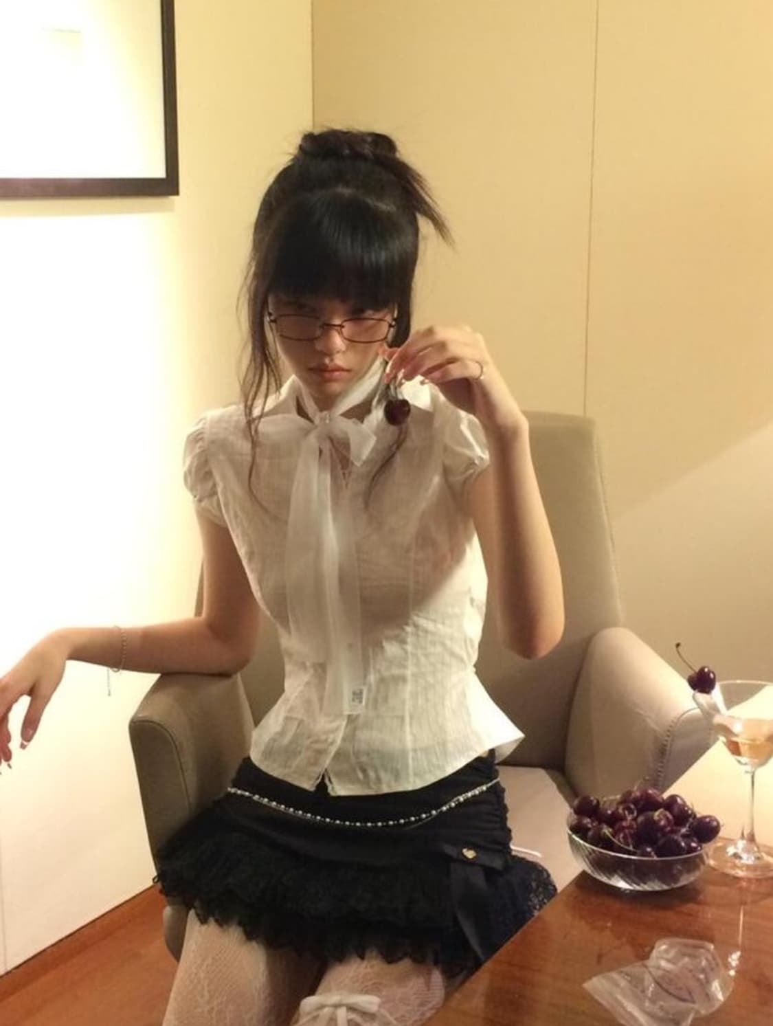 (새상품) 포어링 SARA PUFF SHIRT 사라 퍼프 셔츠 블라우스 상품이미지3