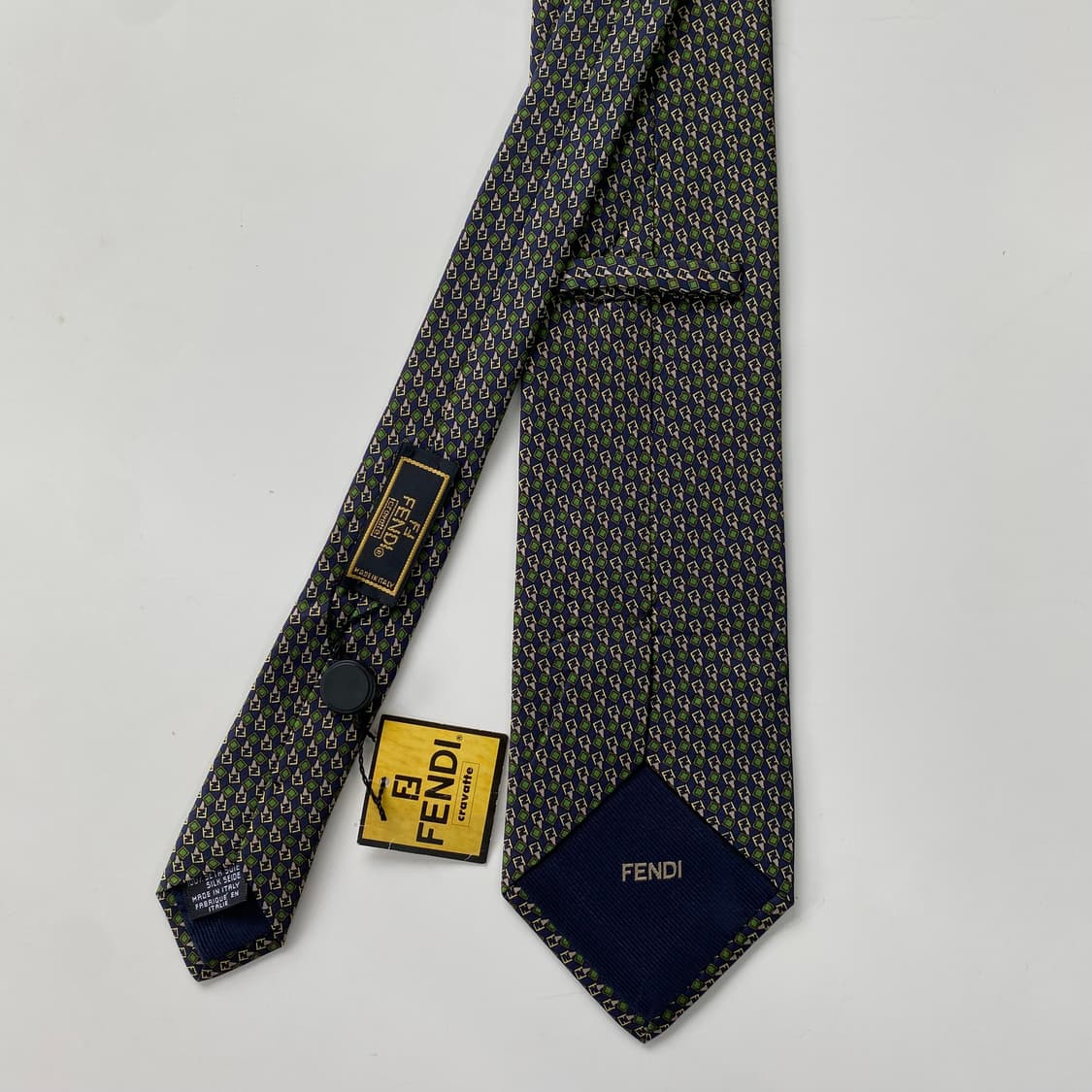 미사용품 택달린 펜디 (FENDI) 모노그램 명품 정품 넥타이 상품이미지3