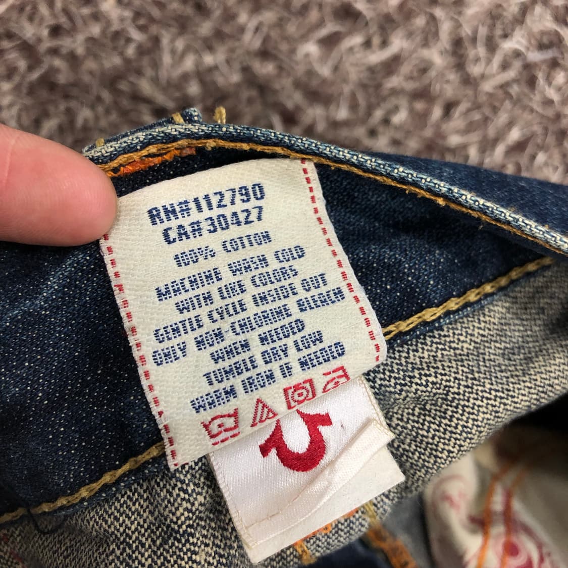 트루릴리전 Rainbow Joey 플레어 부츠컷 데님 팬츠 상품이미지7