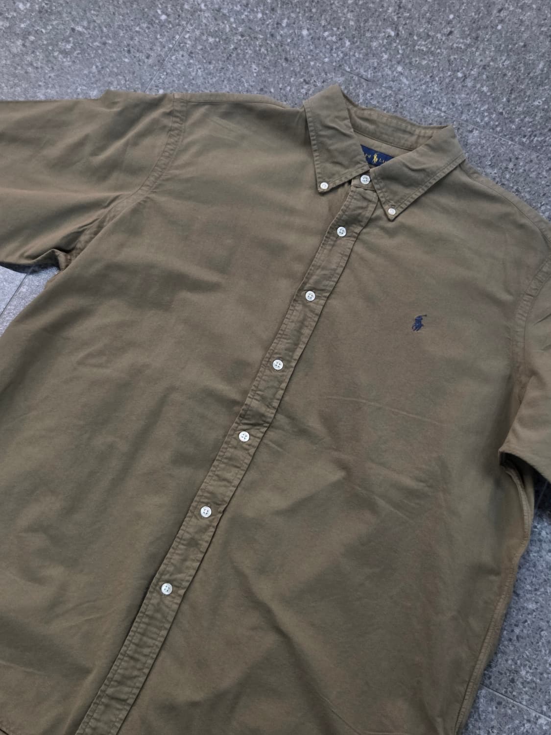 POLO 폴로 카키 반팔셔츠 상품이미지1