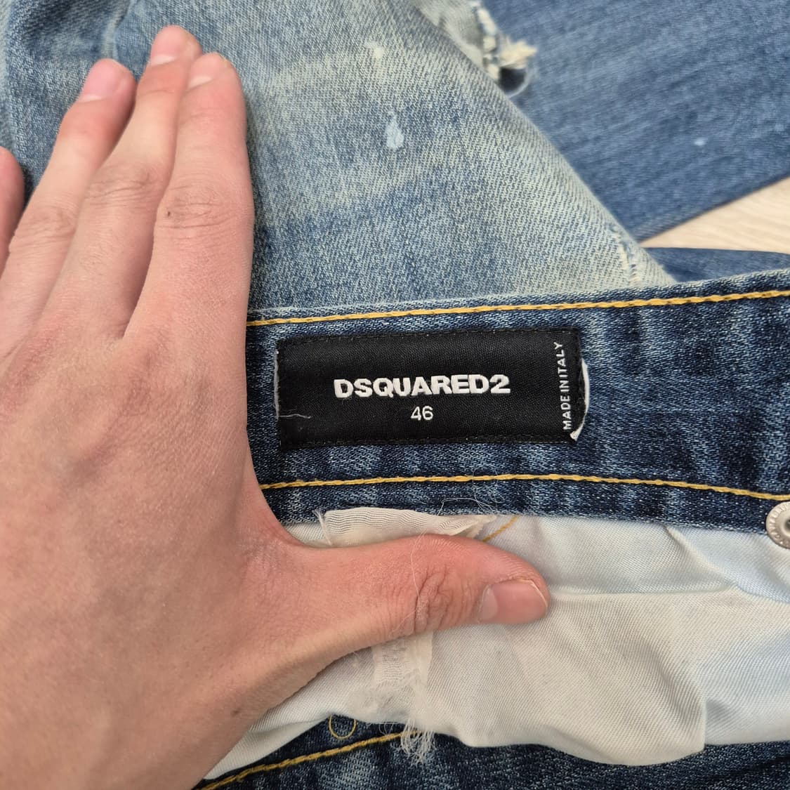 디스퀘어드2 데미지 워싱 데님 팬츠 청바지 (46) 상품이미지6