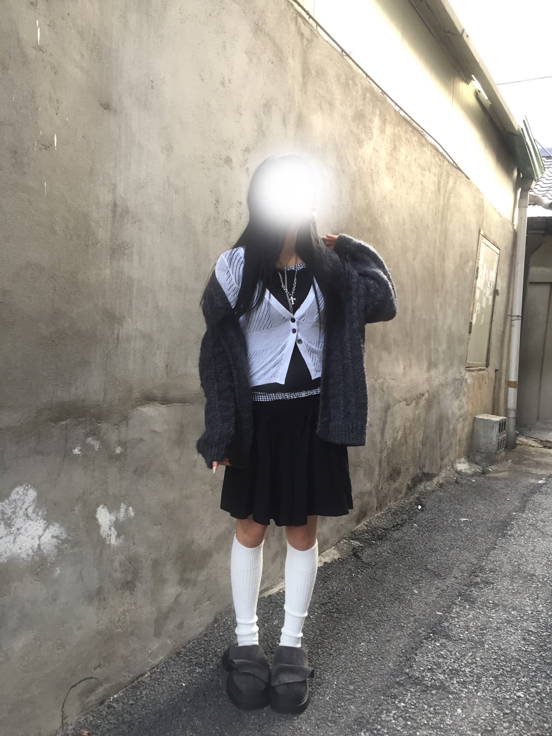 빈티지 가디건 코디세트 상품이미지3