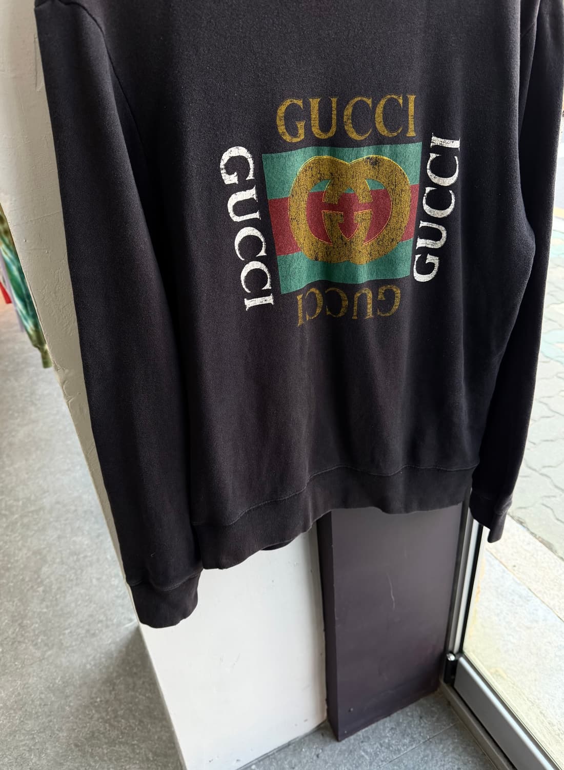 L/ 구찌 빈티지 로고 디스 맨투맨 상품이미지6