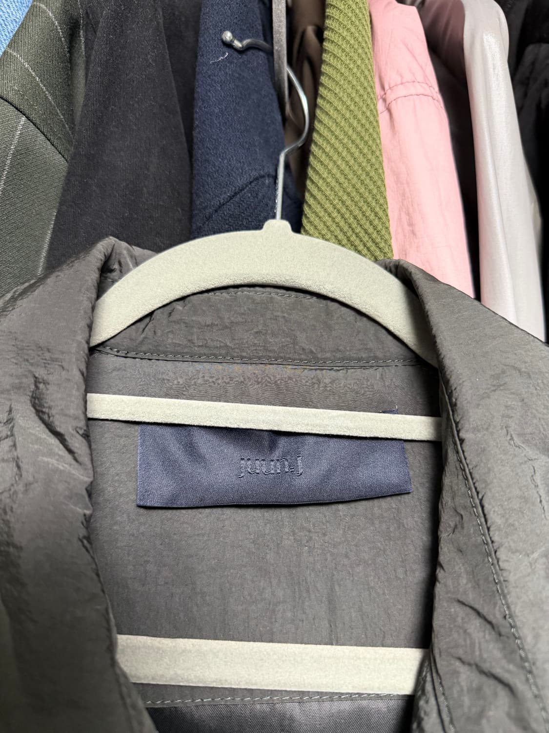 [48] 준지 22fw 패딩 셔츠 그레이 상품이미지2