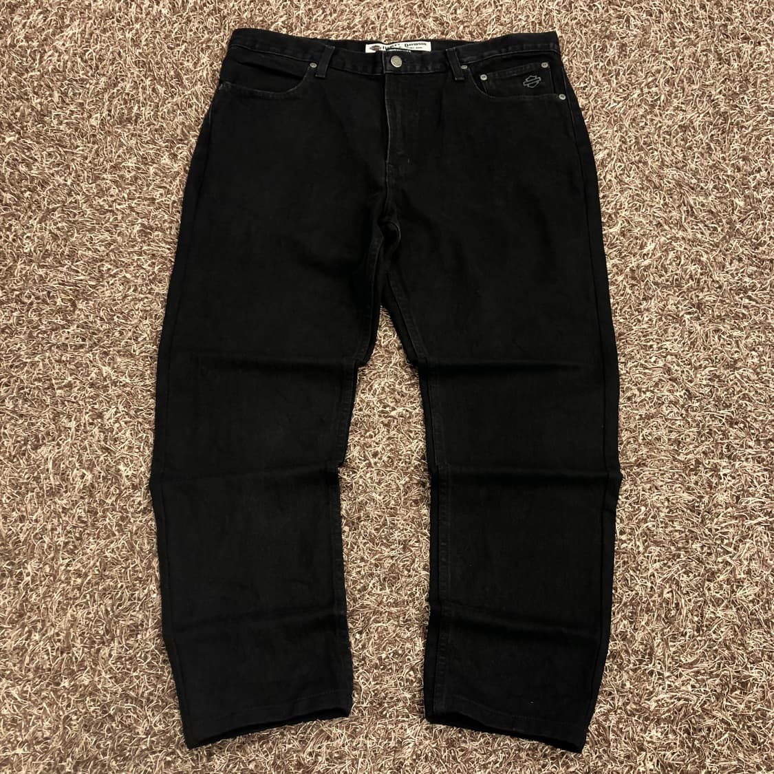 할리데이비슨 모토사이클 블랙 데님 팬츠 상품이미지2