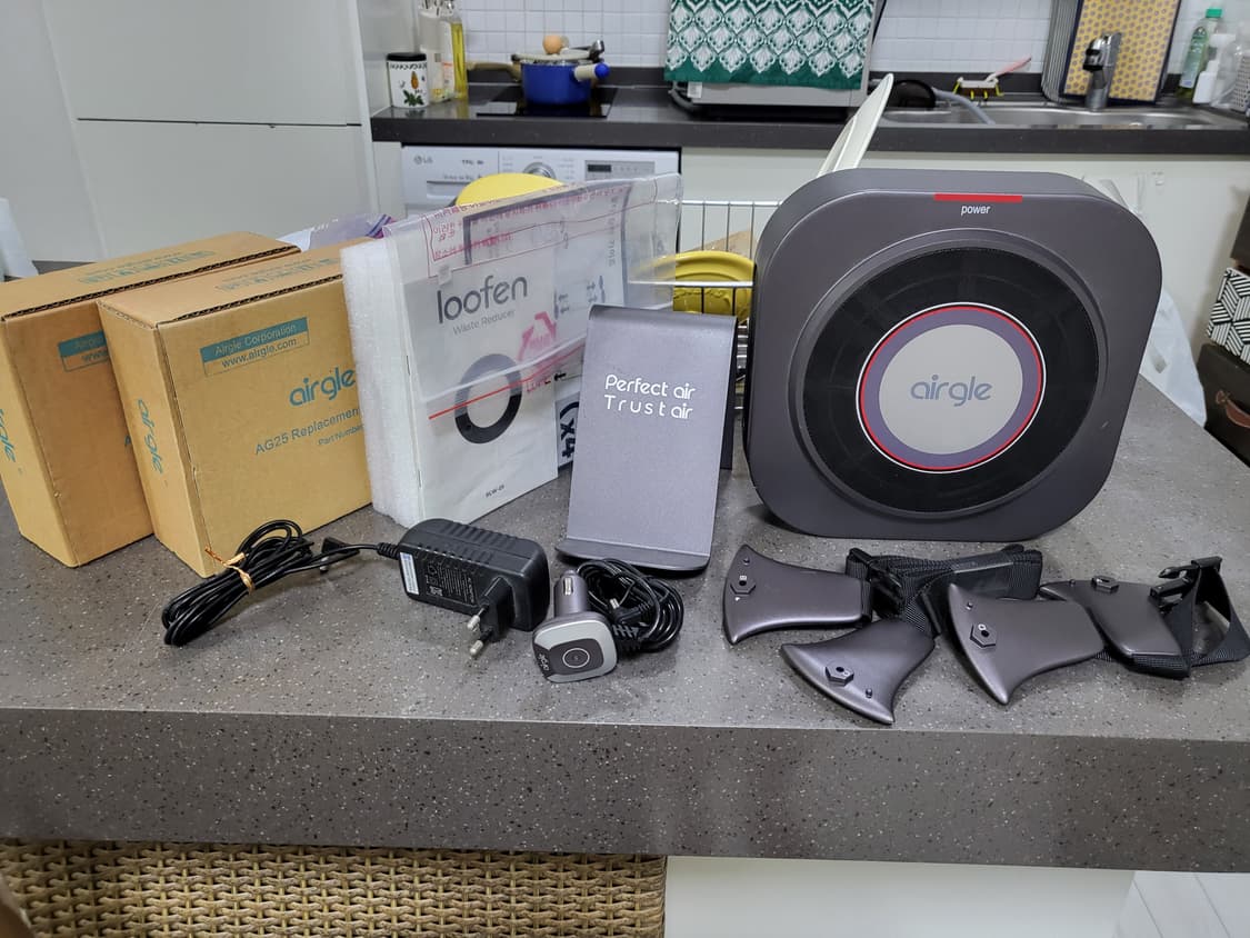 에이글 A25 개인실내용, 차량용 프리미엄 공기청정기+소모품일체+거치대 상품이미지1