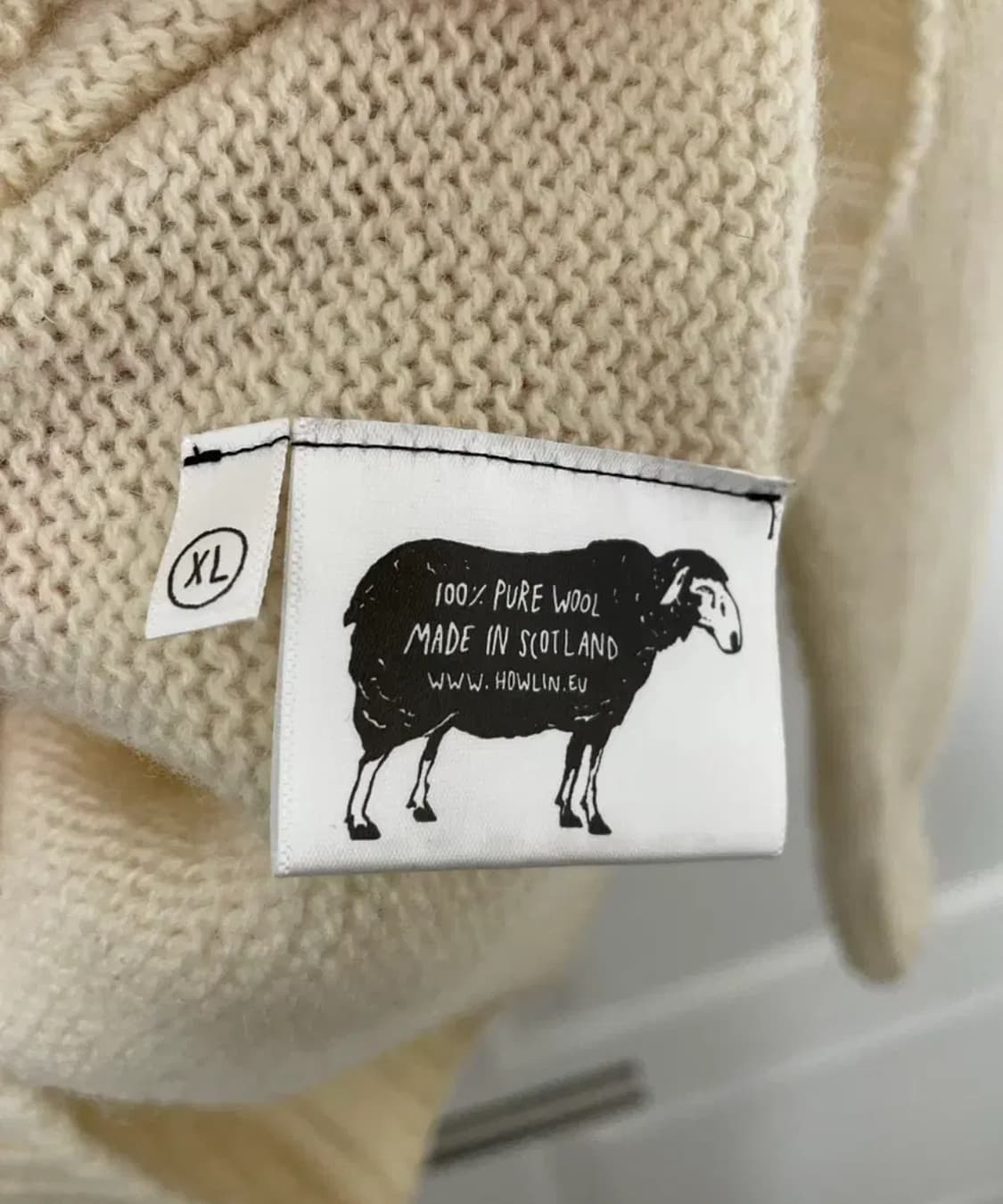 Howlin' 하울린 버스 오브 더 쿨 에크루 색 니트 XL 상품이미지5