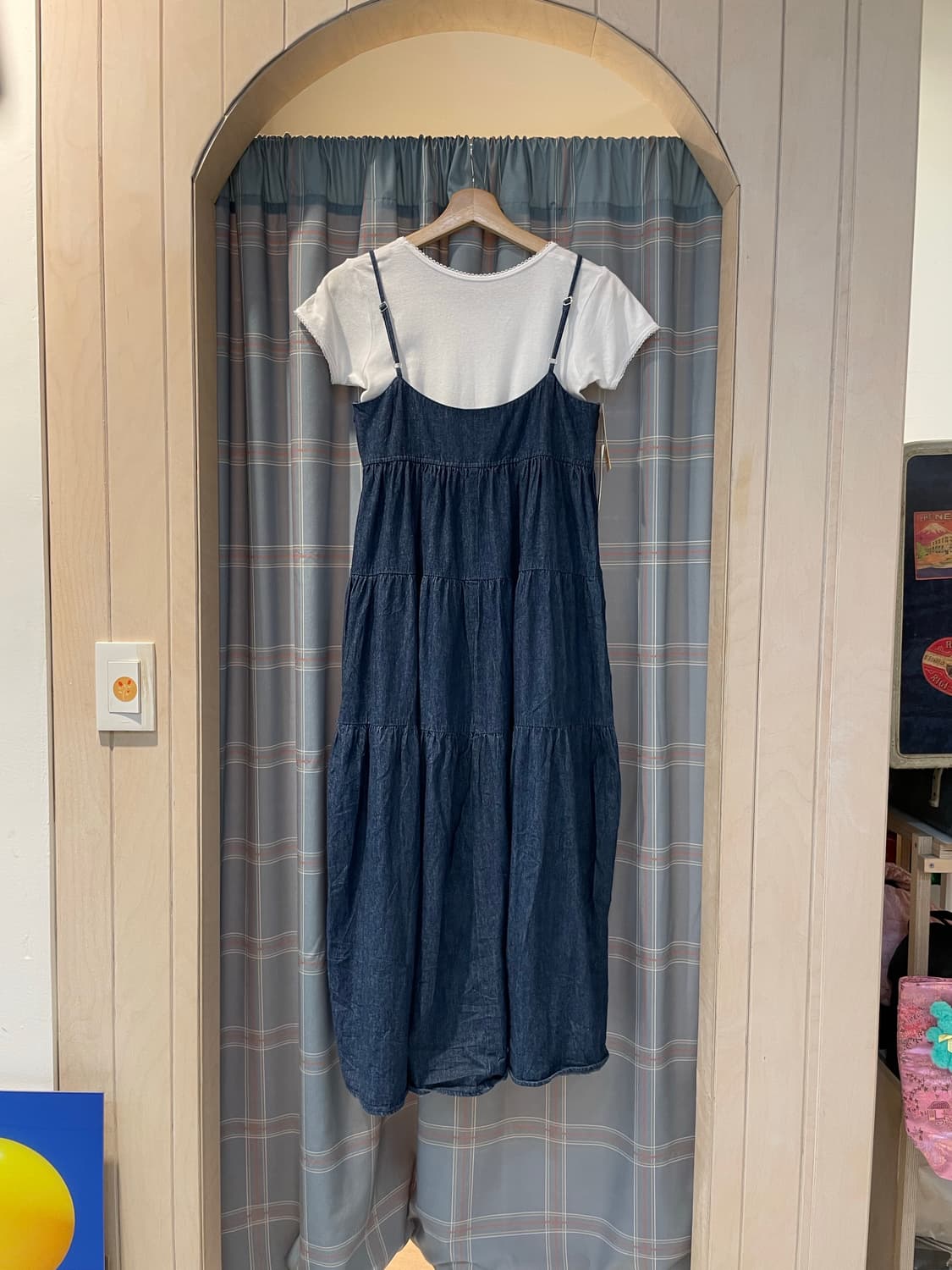 일본빈티지 모리걸 데님캉캉롱원피스 상품이미지6